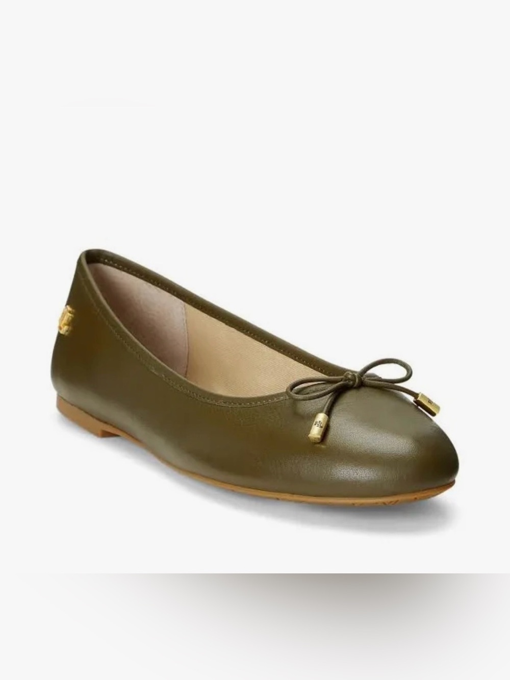 NWT ~  Lauren Ralph Lauren “Jayne” Leather Ballet Flat.